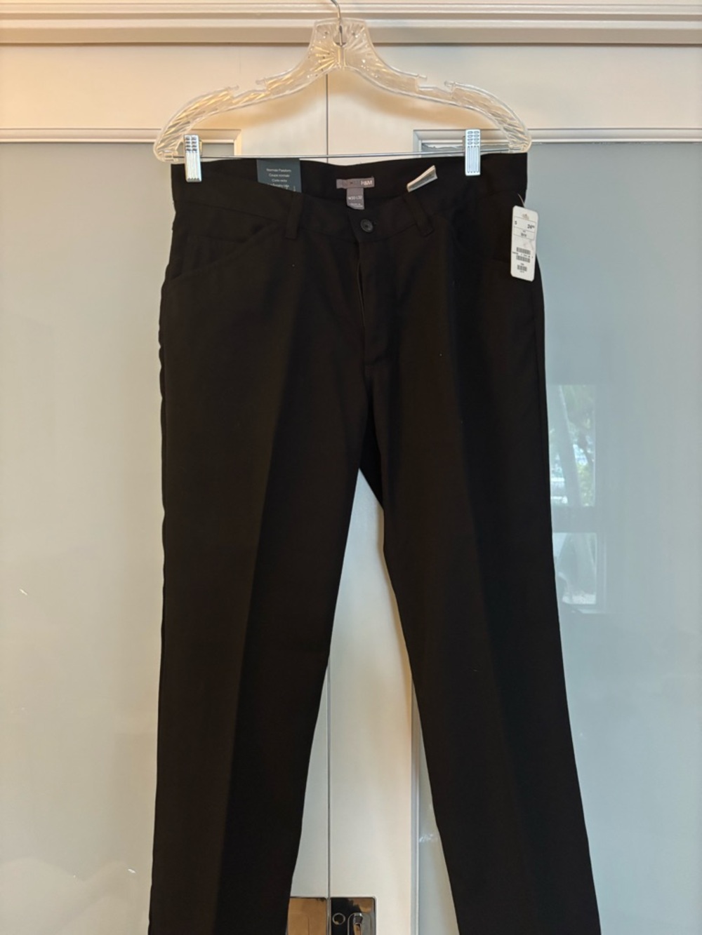 H&M Black Men's Dress Pants - Slim Tailored Fit